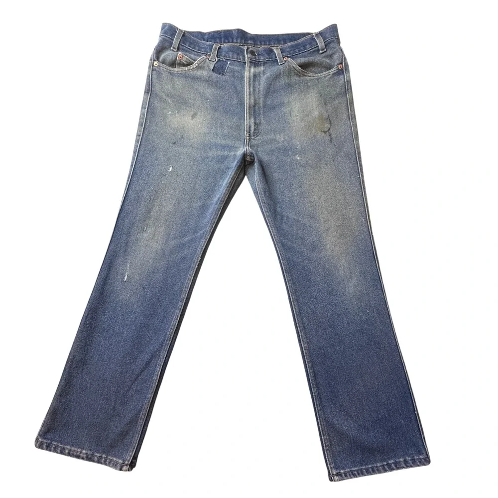 Vintage Levi's 517 Jeans Mens 38x31 (37x29) Blue Bootcut Distressed Work USA 80s